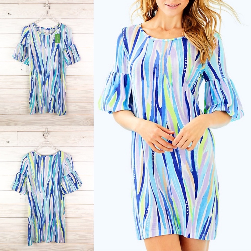 Lilly Pulitzer Lindell Dress Multi Shore Perfect